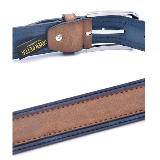 Чоловічий ремінь KAVENPETER, коричневий П0819