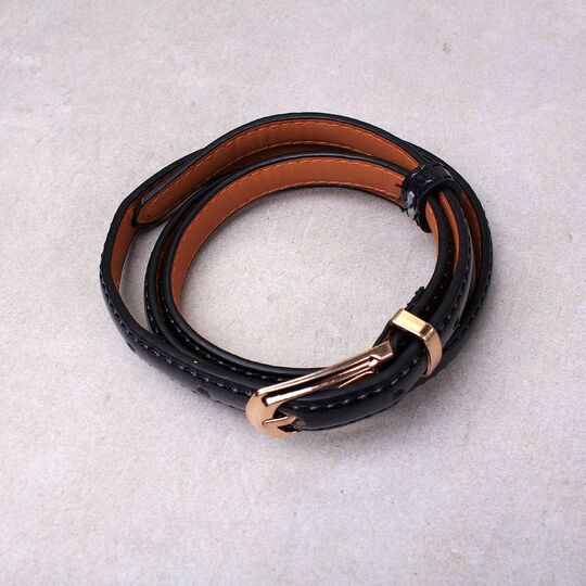 Женский ремень KLV, черный П0825