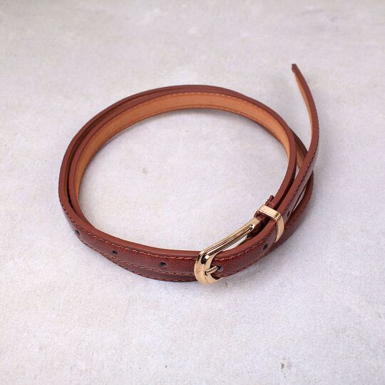 Женский ремень KLV, коричневый П0826 Женский ремень KLV, коричневый П0826