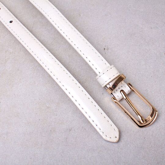 Женский ремень KLV, белый П0829