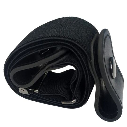 Пояс без пряжки, чорний П0830 Пояс без пряжки, чорний П0830
