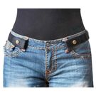 Пояс без пряжки, чорний П0830 Пояс без пряжки, чорний П0830