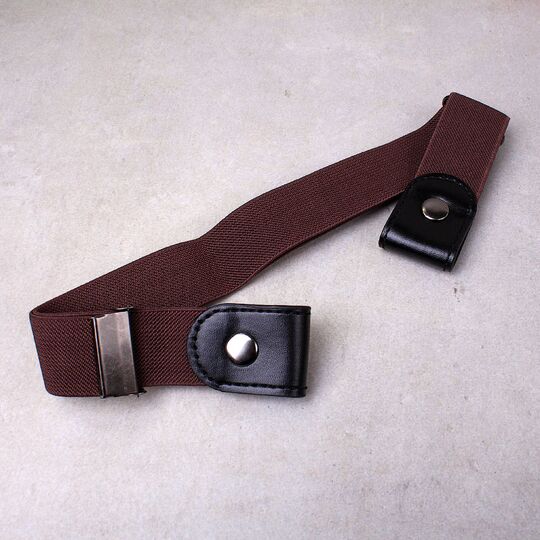 Пояс без пряжки, коричневый П0831