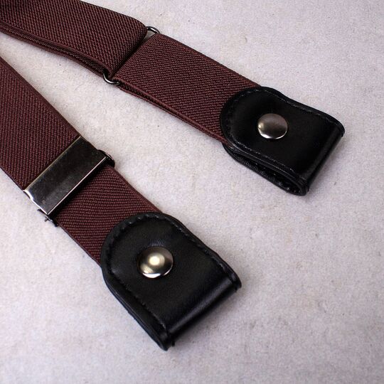 Пояс без пряжки, коричневый П0831