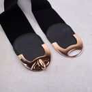 Женский ремень широкий, черный П0832