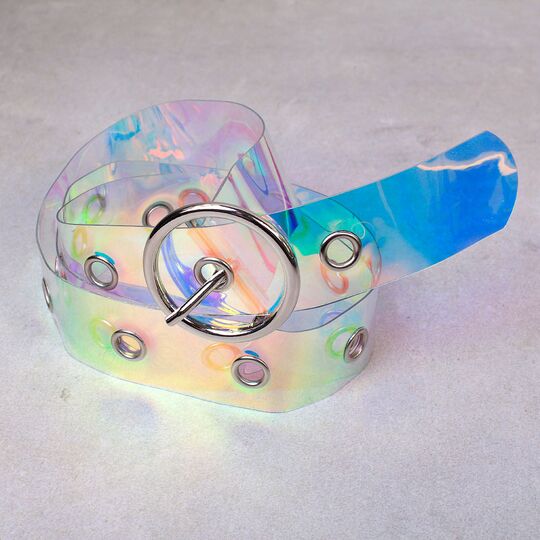 Женский ремень KLV, прозрачный П0835