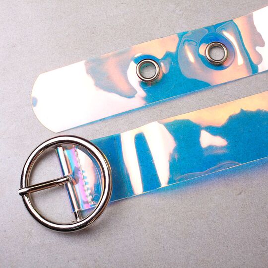 Женский ремень KLV, прозрачный П0835