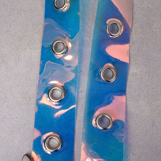 Женский ремень KLV, прозрачный П0836