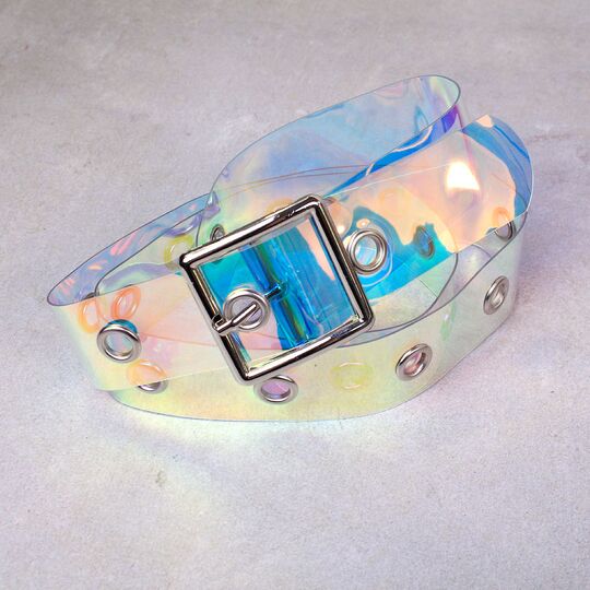 Женский ремень KLV, прозрачный П0836