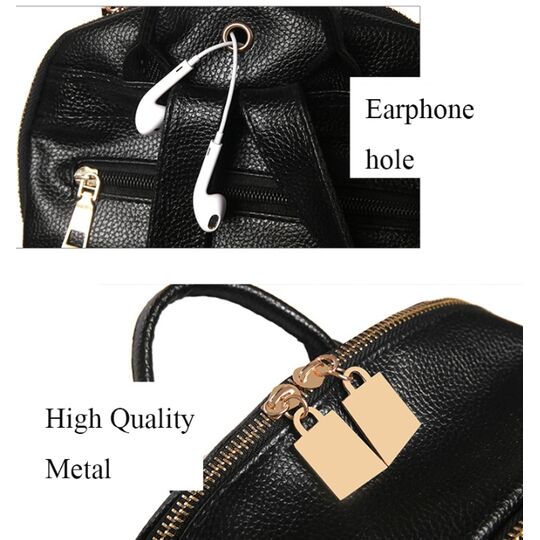 Жіночий рюкзак Cesha, чорний П0848