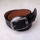 Чоловічий ремінь BISON DENIM, чорний П0852