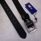 Чоловічий ремінь BISON DENIM, чорний П0852