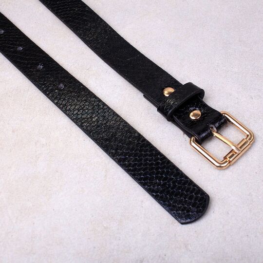 Жіночий ремінь LANSHITINA, чорний П0858