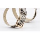 Жіночий ремінь LANSHITINA, білий П0859