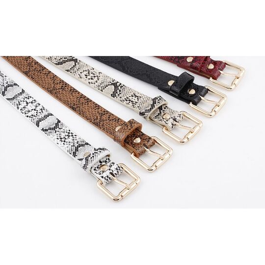 Жіночий ремінь LANSHITINA, білий П0859