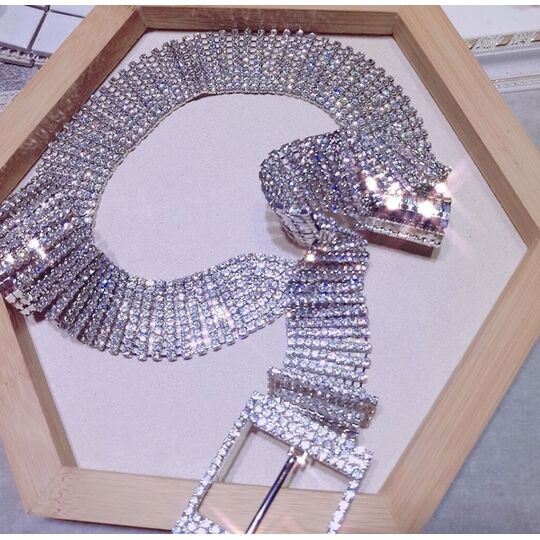 Женский ремень WANGSCANIS, с камнями П0860