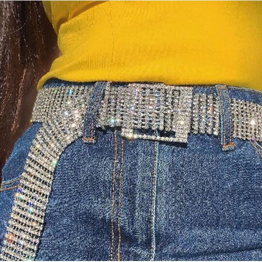 Женский ремень WANGSCANIS, с камнями П0860