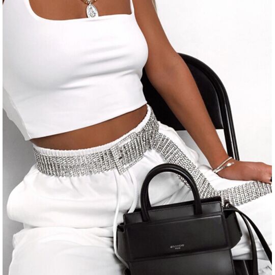 Женский ремень WANGSCANIS, с камнями П0860